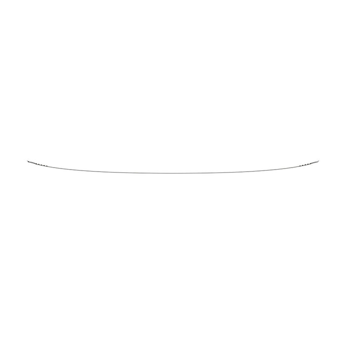 A white background with a delicate curved line and black dots, like Liquid Forces wakeboard path.