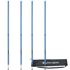 4 Pack Agility Pole in Carry Bag with Elevated Spring EQUIPMENT Alpha Gear