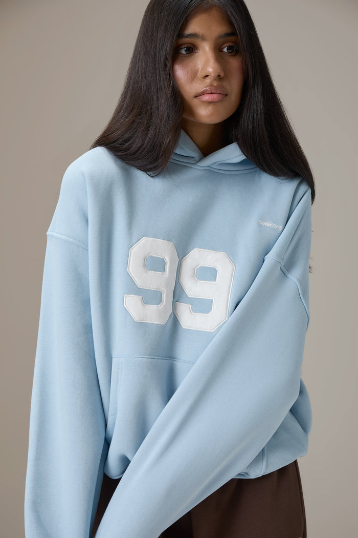 99 Hoodie in Powder Blue