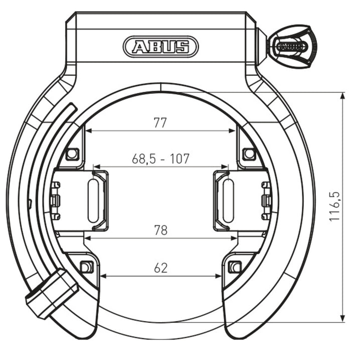 Abus Frame Lock GRANIT XPLUS 6950M