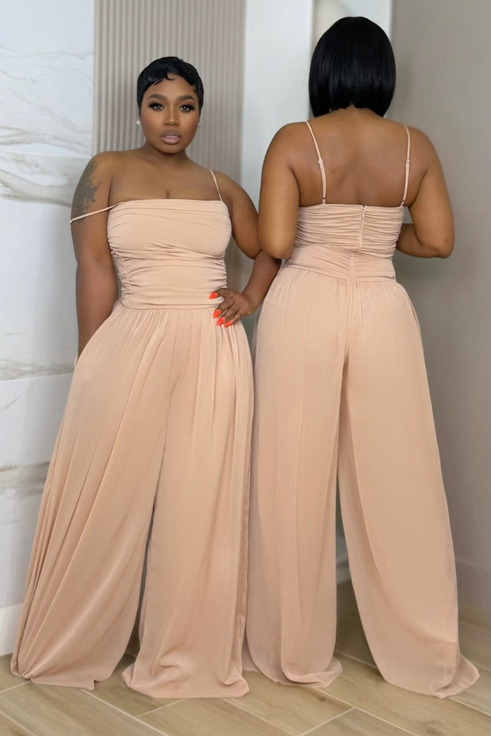 Amara Billowy Wide Leg Chiffon Jumper