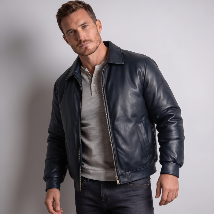 XS / Blue / Leather