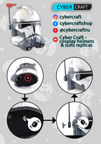 Clone Trooper Phase 2 Umbra Operative Helmet from Star Wars / Cosplay Helmet / Arc Trooper Helmet / Star Wars Helmet Cyber Craft