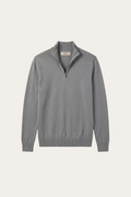 Arlino Quarter Zip Knit Dark Grey