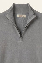 Arlino Quarter Zip Knit Dark Grey