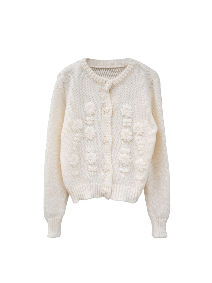 Armani Round Neck Crochet Sweater