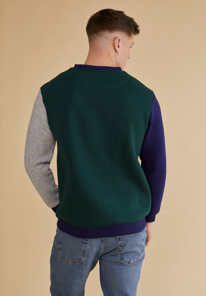 Arnoux Men's Sweatshirt - Green - Whale Of A Time Clothing