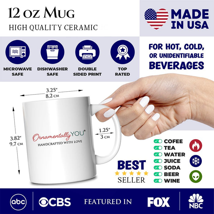 Artistic Washington State Themes and Landmarks Personalized Mug With Custom Name Personalized Ceramic Mug OrnamentallyYou
