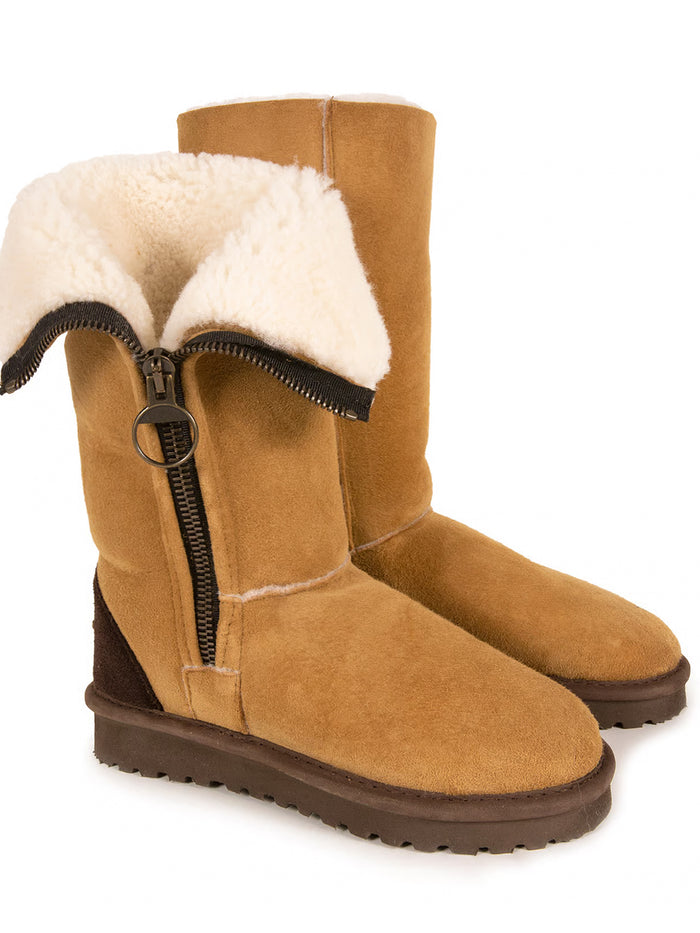 Aviator Sheepskin Calf Boots