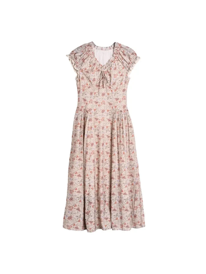 Ayra V-Neck Floral Dress