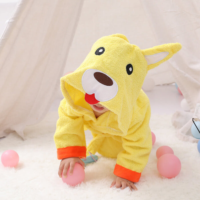 Baby Hooded Animal Bath Towel | Soft Cotton Baby Hooded Bath Towel