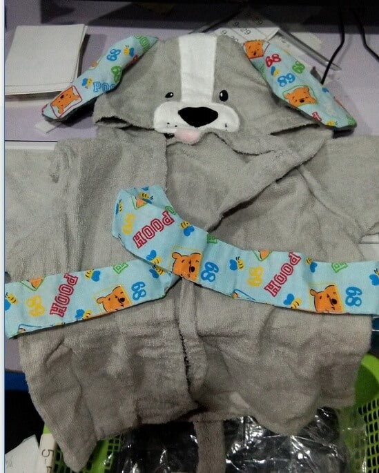 Baby Hooded Animal Bath Towel | Soft Cotton Baby Hooded Bath Towel
