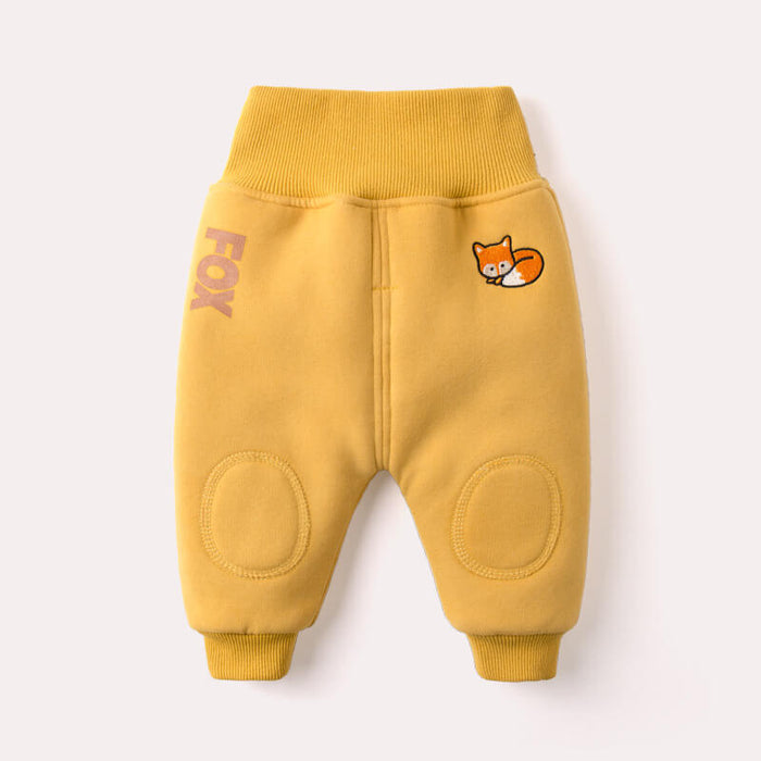 Baby Winter Plus Velvet Big PP Pants | Baby Fleece Lined Pants