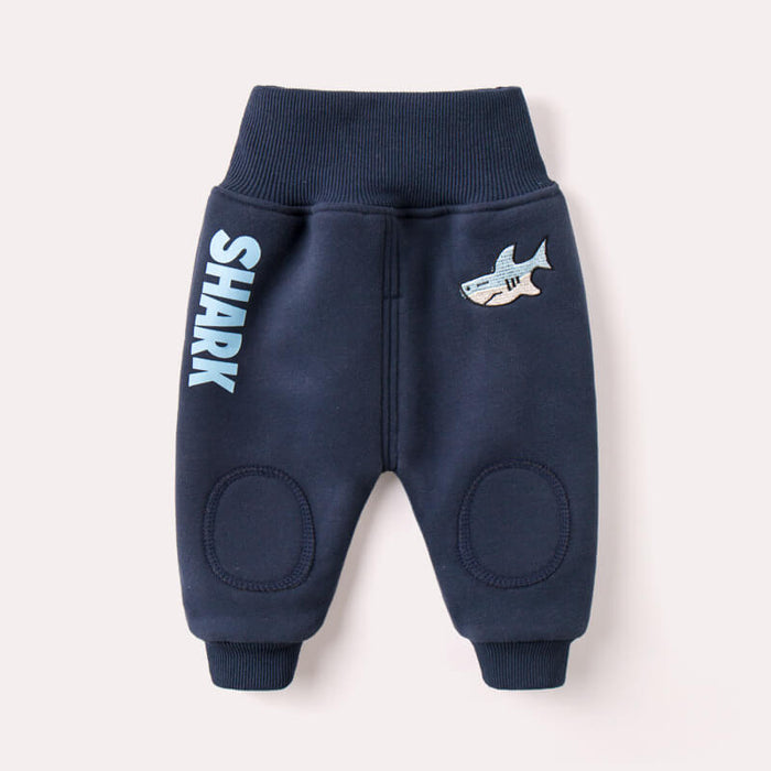 Baby Winter Plus Velvet Big PP Pants | Baby Fleece Lined Pants