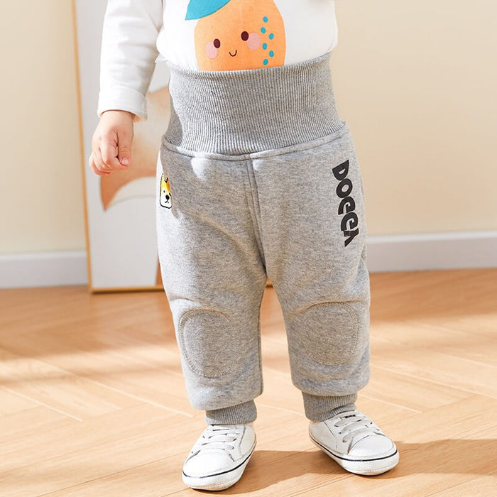 Baby Winter Plus Velvet Big PP Pants | Baby Fleece Lined Pants