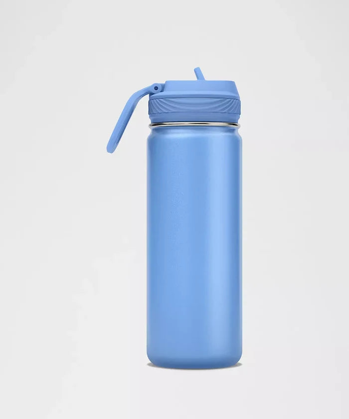 Lululemon botella deportiva 18 oz con popote plegable para gym