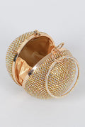 Ballin'......Studded Round Clutch Purse H&D Accessories