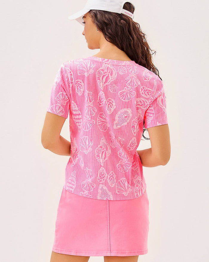 Barreto Knit Top - Rousseau Pink Cool As Shell