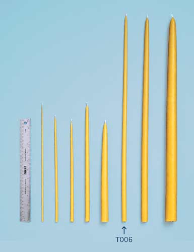 Bishop's Candles: 24" by 1/2"