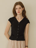 Blaire Simple V-Neck Blouse