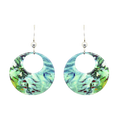 Blue Water Earrings, Sterling Silver Earwires, Item# 1966
