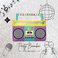 Boombox Foil Balloon 27" - Retro Disco Music Dancing Party - Eras Swifties Birthday Party Supplies