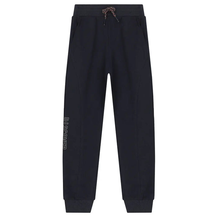 Front view of the navy Mayoral boys pull-on joggers