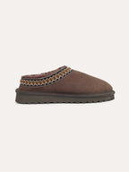 Braid Trim Sheepskin Clogs