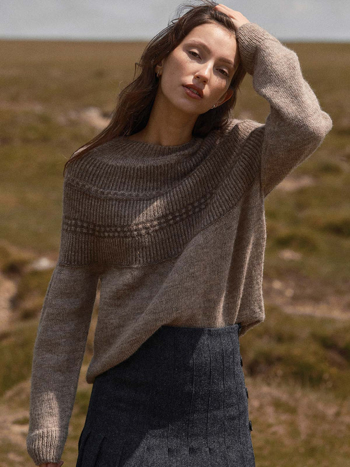 British Wool Yoke Pattern Jumper
