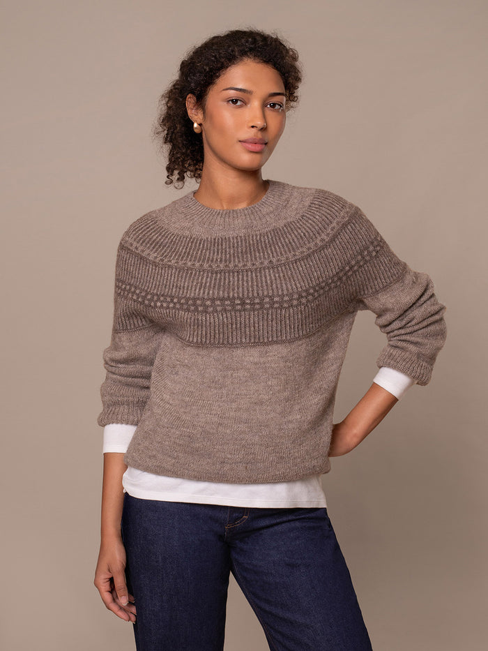 British Wool Yoke Pattern Jumper