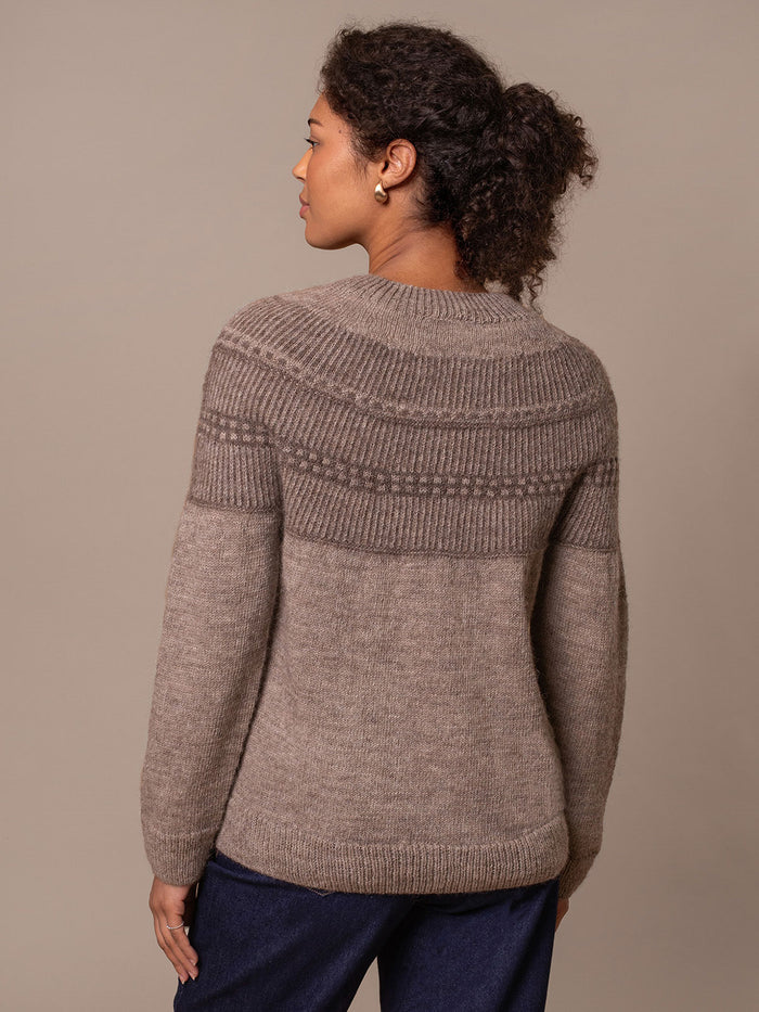 British Wool Yoke Pattern Jumper