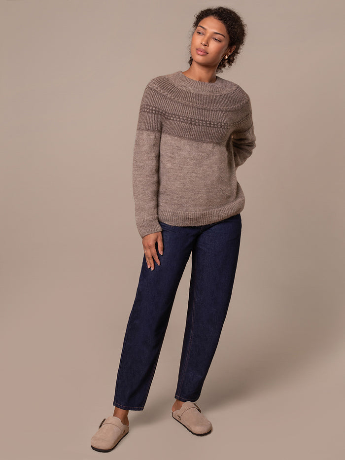 British Wool Yoke Pattern Jumper