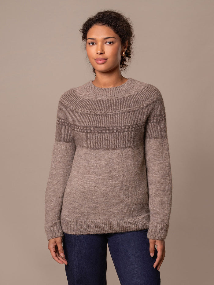 British Wool Yoke Pattern Jumper