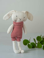 Bunny White & Pink Soft Toy /Made in India / Plush//Baby Soft Toy | 100% Premium Cotton