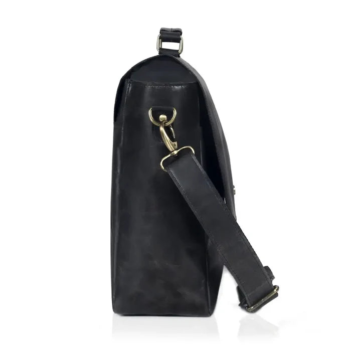 Captain Lawyer Leather Messenger Bag