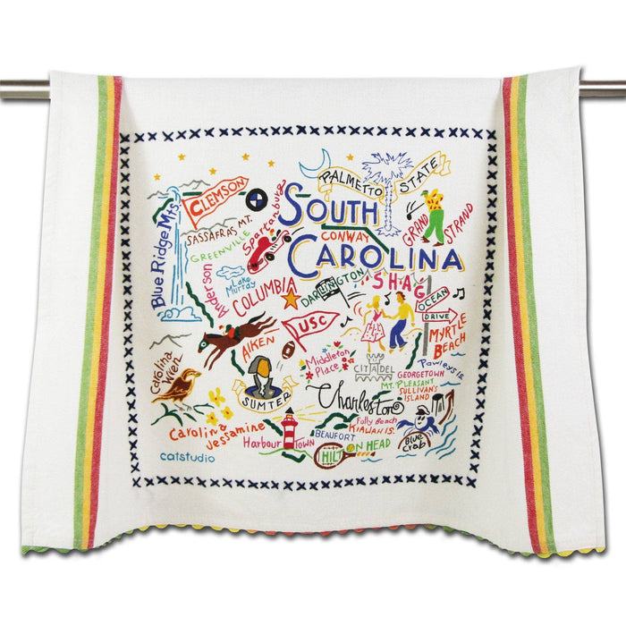 South Carolina Dish Towel - Pine & Moss