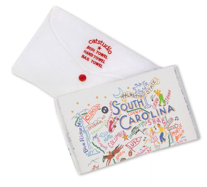 South Carolina Dish Towel - Pine & Moss