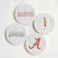 Ceramic Alabama Striped Coasters