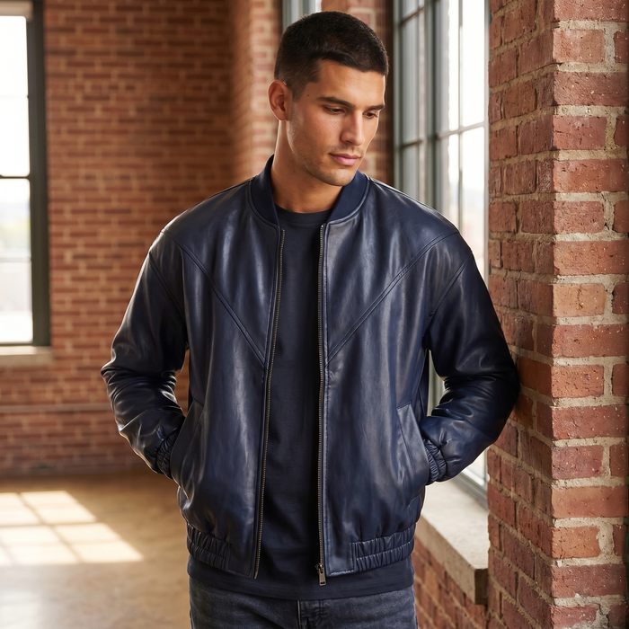 XS / Blue / Leather