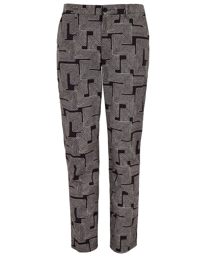 CHARLES INTER TWINE BLACK MENS TAILORED PANT