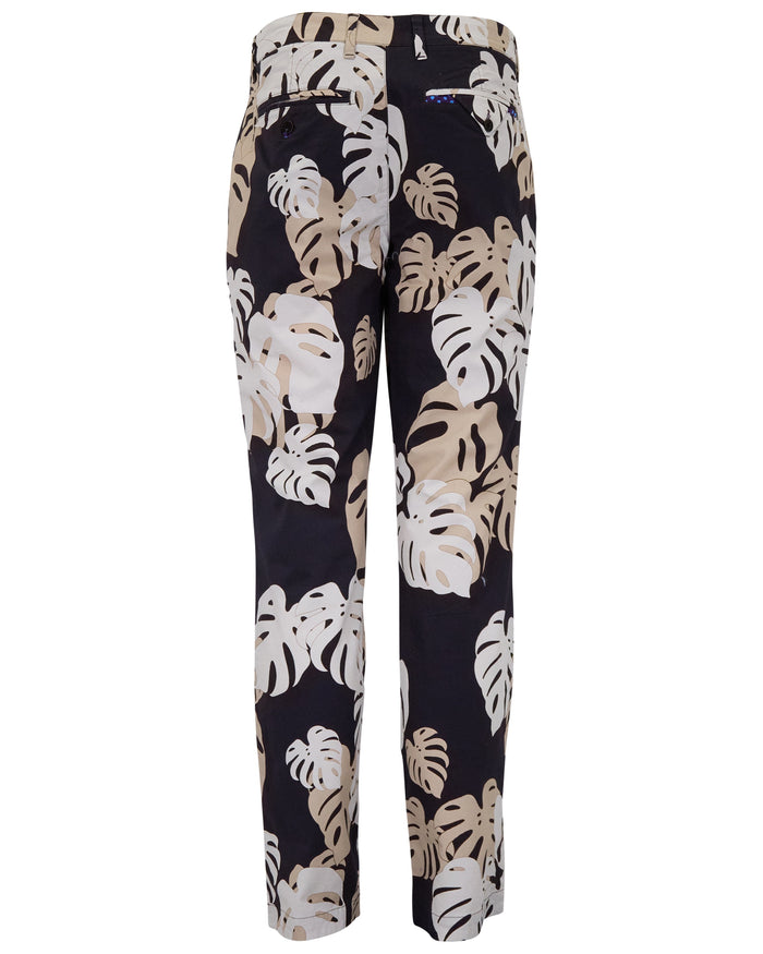CHARLES MONSTERA FLORAL SMOKE MENS TAILORED PANT