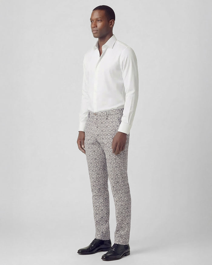 CHARLES TRIBAL NATURAL MENS TAILORED PANT