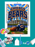 Chicago NFL Skyline Diamond Painting