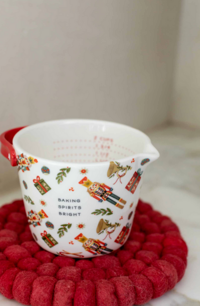 Christman Pom Trivet - Pine & Moss