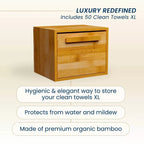 Clean Skin Club Clean Towels XL Original + Bamboo Container - 50 pz