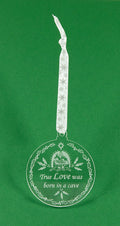 Clear Acrylic Nativity Ornament