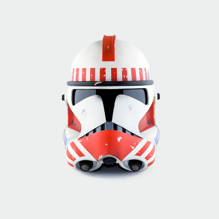 Shock Clone Trooper Phase 2 Weathered Helmet from Star Wars / Cosplay Helmet / Clone Wars Phase 2 Helmet / Star Wars Helmet Cyber Craft