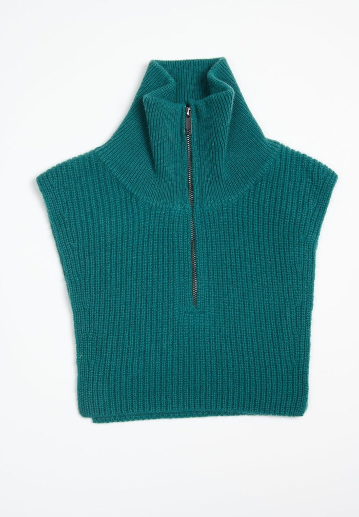 ZAYA 1 Snood en cachemire 4 fils vert foncé
