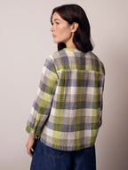 Collarless Swing Blouse