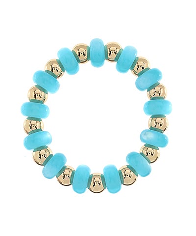 Color Bead & CCB Ball Bracelet